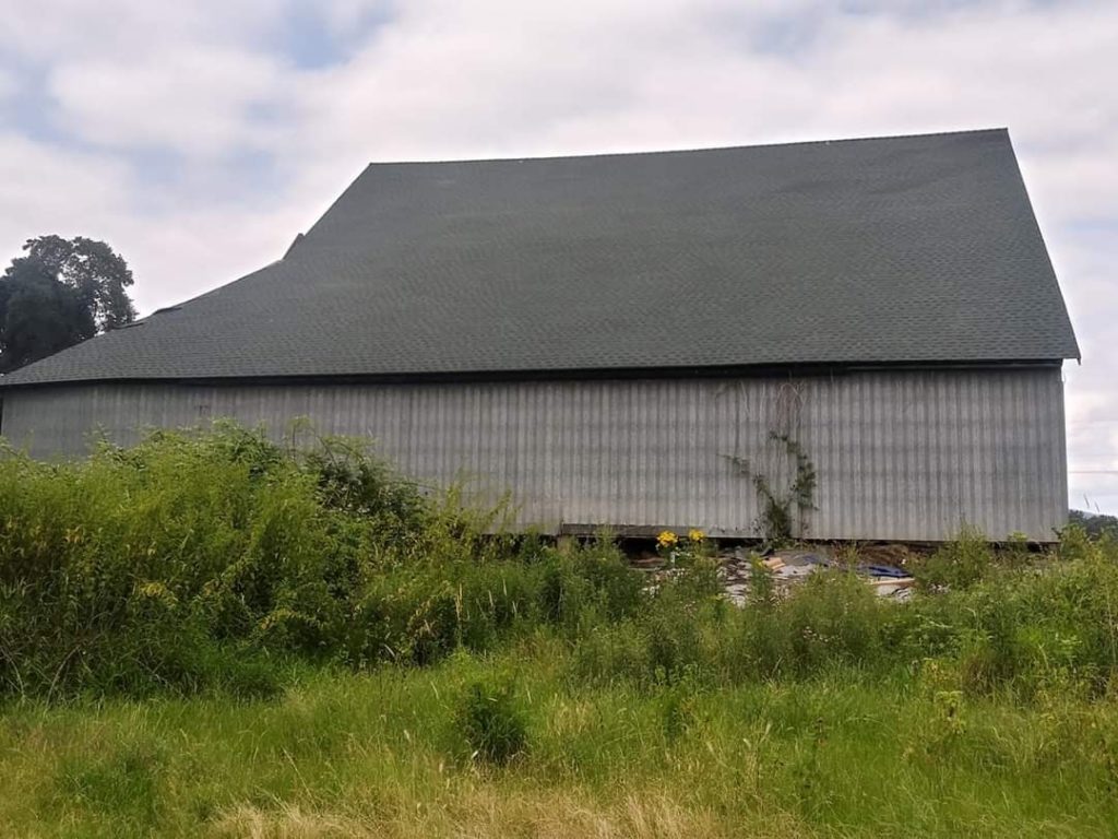 New barn roof in Warren, Oregon